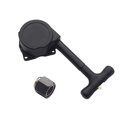 RC R020 Engine Pull Starter & 12mm One Way Bearing R025 Hex Nut Compatible with HSP Redcat Himoto Traxxas 1/10 RC Nitro Car Vertex VX 16 18 SH 21 Engine