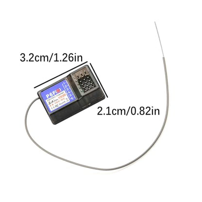 ZEZEFUFU Plastic P6FG Receiver 2.4G 6 Channel Receiver with Gyro for RC X6 Transmitter Remote Controller