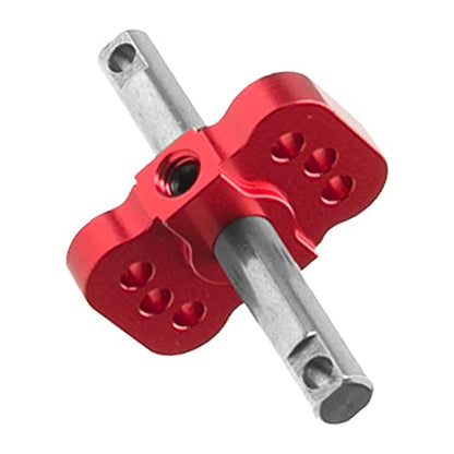 Aluminum RC Differential Locker Spool 2WD Diff Locker Mounts Upgrades Part Compatible with 1/10 Traxxas Slash 2WD Rustler Stampede 2WD Bandit 2WD 1/10 RC Car (Red) - color: Red