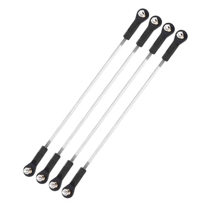 MECCANIXITY 4Pcs Adjustable Turnbuckles Camber Link Steering Servo Linkage | 154-164mm Turnbuckle Rod, with M3 Ball Head Rod Ends, for RC Car Replace Parts - size: 154-164mm