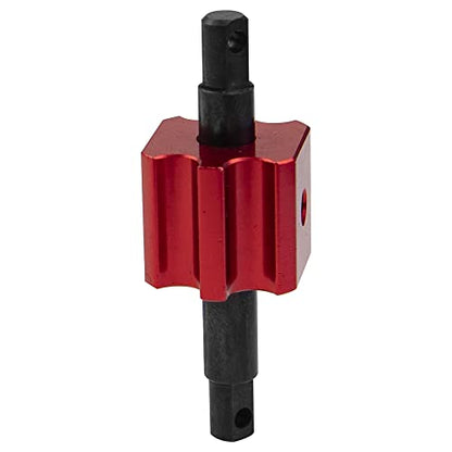Aluminum RC Differential Locker Spool 4x4 Diff Locker Mounts Compatible with 1/10 Traxxas Slash 4X4 Rustler 4X4 Stampede 4X4 Hoss VXL 4X4 RC Car (Red) - color: Red