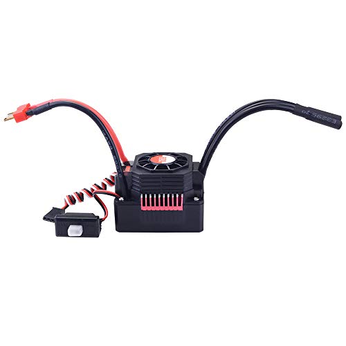GoolRC Surpass Hobby 60A Brushless ESC Waterproof Electronic Speed Controller for 1/10 RC Car Truck Off-Road