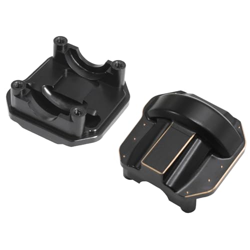 SCX10 II Brass Diff Covers 76g Front & Rear AR44 Axle Differential Cover Set for Axial SCX10 II 90046 90047 1/10 RC Crawler Upgrade Parts