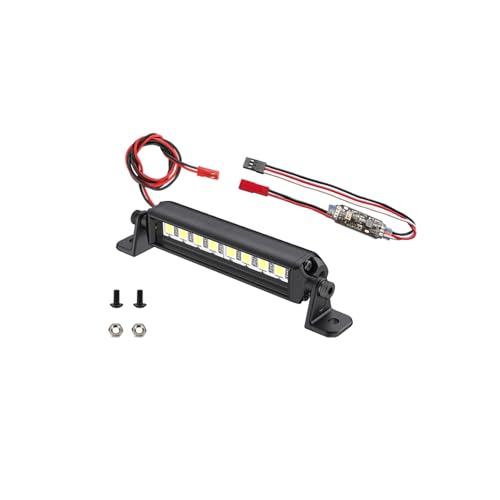 Freshion RC Light Bar 8 LED 1.9 Inch Aluminum RC Lights RC Crawler Accessories for Axial Traxxas TRX4M Arrma Redcat 1/18 1/24 rc Light kit