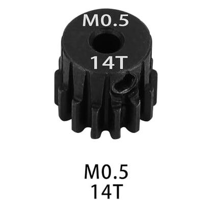 0.5M 2mm Shaft Steel Metal Pinion Motor Gear 14T 15T 16T 17T 18T for LOSI Axial 1/24 1/28 RC Crawler Drift Monster Truck Buggy