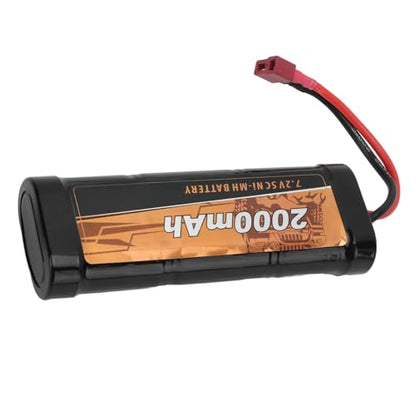 SUNGOOYUE 7.2V 2000mAh RC Model Ni MH Battery Replacement with T Female Plug for 10 7568 1:10 RC Off Road Car