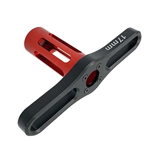 FainWan 17mm HEX Nuts Installation Tools Sleeve for H-S-P RC 1/8 Buggy Car Tires Tyre Wheel Rim (Red)