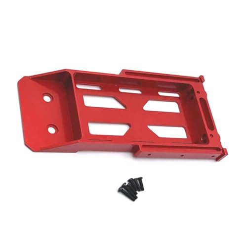 RC Upgrade Parts for MN128 MN86 MN86S MN86K MN86KS 1/12 RC Crawler Car Upgrade Parts Accessories Metal Battery Tray Rear Bumper Mount(Red) - color: Red
