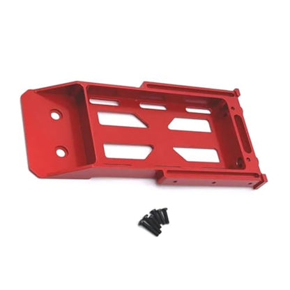 RC Upgrade Parts for MN128 MN86 MN86S MN86K MN86KS 1/12 RC Crawler Car Upgrade Parts Accessories Metal Battery Tray Rear Bumper Mount(Red) - color: Red
