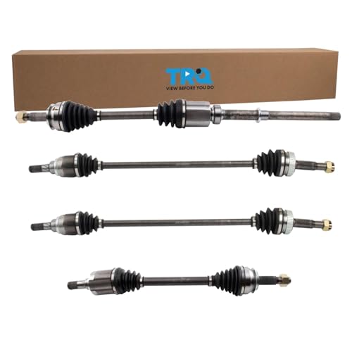 TRQ CV Axle Shaft Assembly 4 Piece Set Compatible with 2015-2019 Nissan Rogue AWD - style: CSA32997