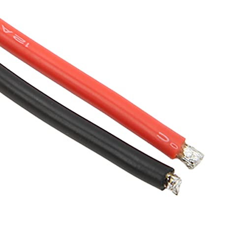 HUIOP XT60H Plug Female Connector Durable Copper 12AWG Cable for RC Lipo Battery FPV Drone Safety Kit for Various RC Model Cars, Airplanes, Boats