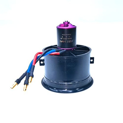 EDF 64mm 3S 3900KV 11 Blades 12.6V Electric Ducted Fan, Hobby RC Jet Engine Propeller, RC Car Engine Parts, High Speed Brushless Motor, Remote Control Model, Replacement Airplane Parts DIY - style: 64mm EDF with 3S/3900KV motor