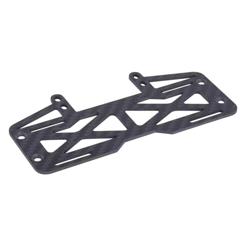 RC Car Parts Compatible with Vanquish for Phoenix Ultra Pro Fordyce 1/10 RC Crawler Parts Light Carbon Fiber Pattern Battery Tray Servo Mount ESC Kit