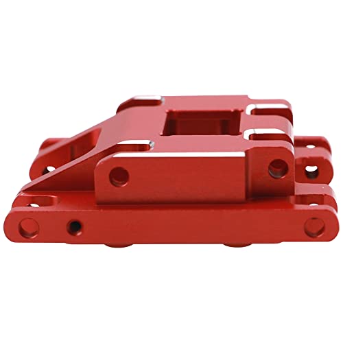 ShareGoo Aluminum Skid Plate Skidplate Transmission Gearbox Mount Compatible with Traxxas TRX4M 1/18 RC Crawler Car Upgrades Parts (Red) - color: Red
