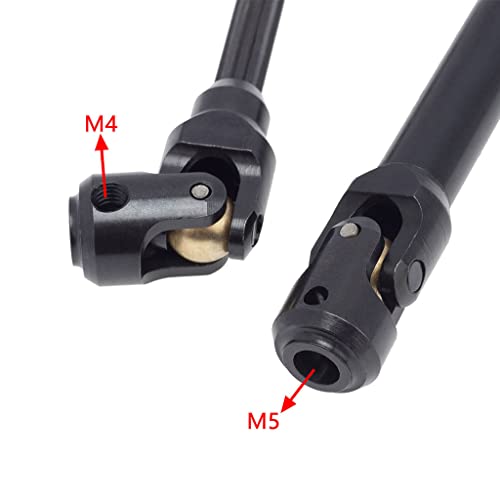 Universal Drive Shaft Transmission Shaft Metal Drive Shaft CVD Axle Set Lightweight Metal CNC Machined Suitable for RC Model Car Truck, 75-103mm - color: 75-103mm