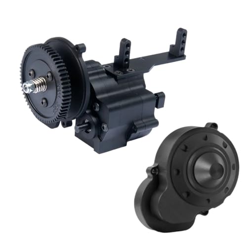 Aluminum Two Speed Transmission Center Gearbox and Cover Compatible with 1/10 RC Crawler Car Models RR10 90048 90018 90053(Cover) - color: Cover