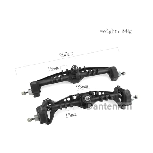 1/10 RC Front and Rear Currie F9 Portal Axle Assemble Compatible with 1:10 Scale RC Crawler Car Axial Capra UTB10 1.9 UTB Upgrade Parts - color: Front and Rear Axle Assemble