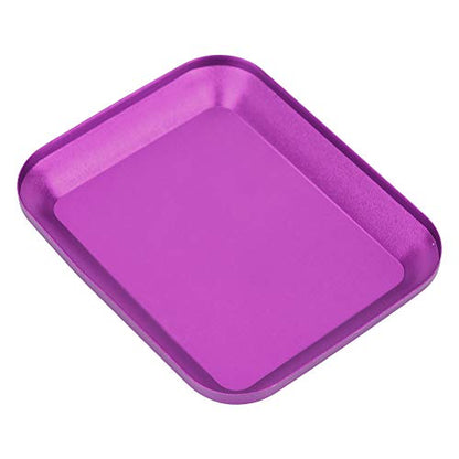 RC Screw Tray Magnetic Parts Holder Small Screw Organizer Storage Tray with Aluminum Alloy for Fuel Vehicle Parts Tools (Violet) - color: Violet
