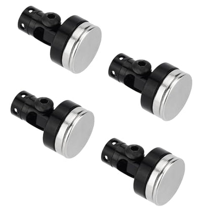 8pcs Magnetic Invisible Body Post Mounts for 1/8 1/10 Scale RC Cars Black Aluminum Alloy Stealth Design Easy Installation