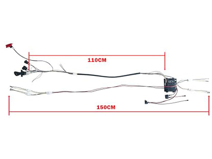 24 Volt DIY Wires Harness Conversion Kit for Kid's Ride On Toys Car,2.4G Set of Wire Harness Switch Control Box for Power Wheels Upgrade Replacement Parts,12V&18V&20V