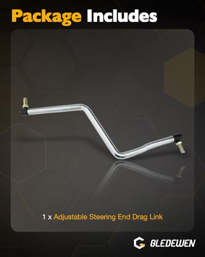 Steering Drag Link, Compatible with Craftsman LT2000/Husqvarna/Poulan/Roper/Weed Eater Lawn Mowers, Riding Lawnmower Control Arm, Draglink Bar w/ Adjustable Tie Rod End, Replace#175121, 532175121 - size: 175121