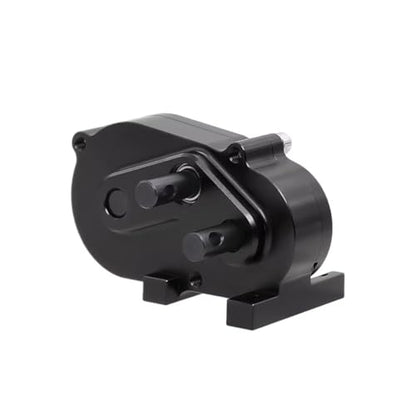 RC Car Upgrade Parts for SCX10 1/10 RC Crawler Car Parts Accessories Prefixal Gearbox Overdrive Transfer Case Transmission - color: Black