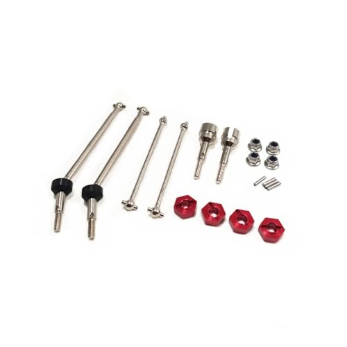 RC Drive Shafts Parts for Wltoys 104001 Front CVD Drive Shaft Rear Dogbone Rear Axle Cups Set Remote Control Car Replacements Accessories