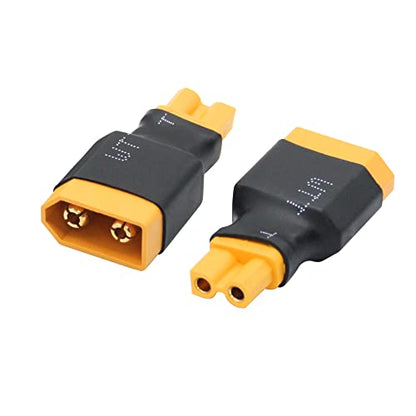 XT60 Male to XT30 Female Adaptor,XT30 Female to XT60 Male Wireless Connector Plug for RC FPV Drone Car Lipo NiMH Battery Charger ESC(4Pcs) - size: XT60 Male to XT30 Female (4Pcs)