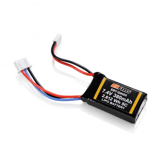 FMS Car Accessory Lipo Battery 2S 7.4V 380mAh Without PCM for 1/24,1/12, 1/18,FCX24M, FCX24 FCX18 etc - color: C1389-380mAh