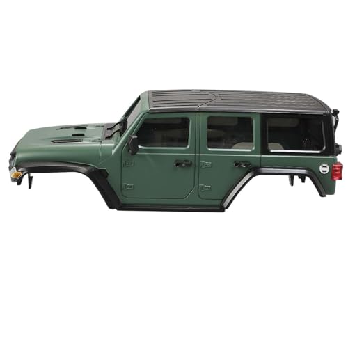 6.10 inches (155mm) Wheelbase Shell Hardtop Body Replacement Part for TRX4M Bronco Defender AX8560 1/18 RC Crawler Chassis (Green) - color: Green