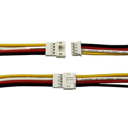 10 Pairs Mini Micro JST PH2.0mm 4Pin Male and Female Connector Plug with 10cm 22 AWG Soft Silicone Cable Wire for LED Light Strip