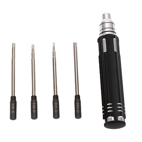 RC Hex Screwdriver Set 4-Piece - Compatible with SCX10 Crawlers 1.5-3.0mm Chrome Vanadium Tools for RC Car Maintenance