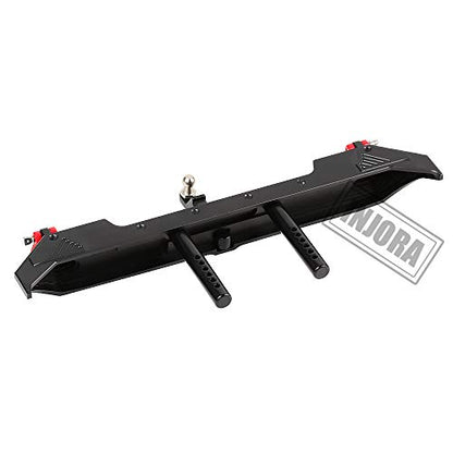 INJORA Rear Metal Bumper for 1:10 RC Axial SCX10 III AXI03007 (Black)