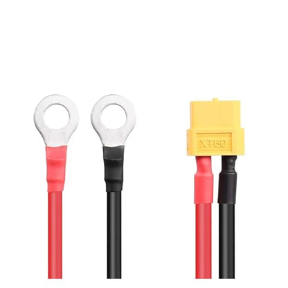 XT60 To O Terminal Cable XT60 Female To O Connector Cable With 1M 12awg Silicon Wire For RC Car Lipo Battery Parts Replacement Upgrade Use RC Upgrade Parts