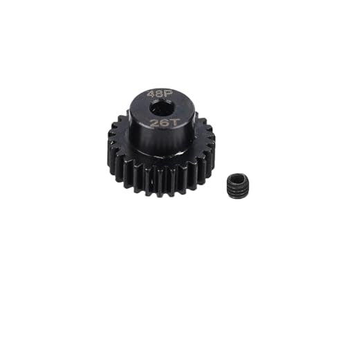 5Pcs Metal Steel 48P Pinion Gear Sets with Hex Key for RC Car, Truck & Off-Road Vehicles (23T 24T 25T 26T 27T) - style: 23T 24T 25T 26T 27T