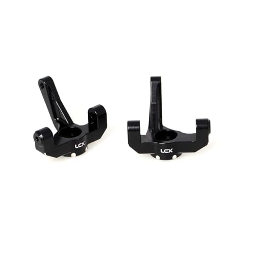LCX Racing RC Car CNC Machined Aluminum Front Steering Knuckle Spindle Set for 1/10 LOSI 22S, Upgrades Parts Accessories