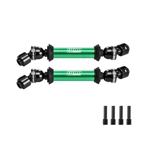 GPM 4140 Carbon Steel Center CVD Drive Shaft for 1/10 Axial SCX10 III/Pro/CJ-7 Upgraded 6061-T6 Alloy RC Crawler Parts (Green) - color: Green