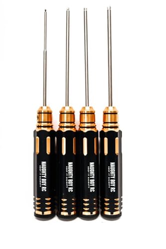 Naughty Boy RC Ball End Metric Hex Driver Set (4) 1.5, 2.0, 2.5, 3.0mm Car Truck Boat Plane Brushless Nitro 4x4