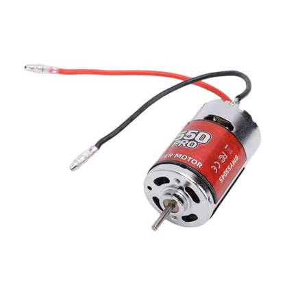 Zunate 550 45T Brushed Motor for RC Crawler Car and Boat, Stainless Steel Cover with Copper Components for Stable Power Output and Consistent Performance Specs