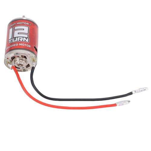 540 Brushed Motor Iron Copper 12T RC Brushed Motor High Torsion Low Noise Two Way Bearing Strong Magnetic Force for RC Car Boat Trunk HSP