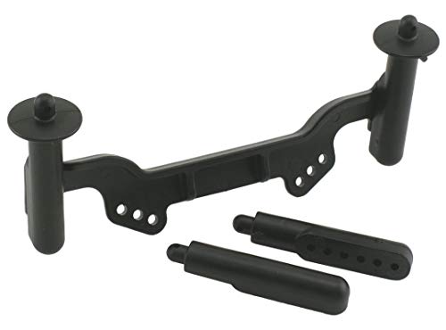 RPM R/C Black Front & Rear Adjustable Body Mount Set for Slash 2wd & Nitro Slash