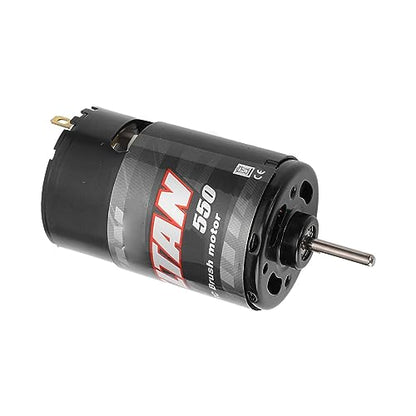 Changor 550 Motor High Speed RC Brushed Motor with Reduction Gearbox for 1/14 1/10 RC Crawler DIY (55T) - size: 55T