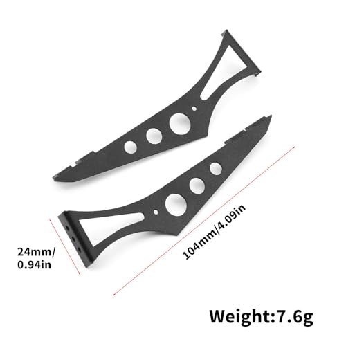 RC Metal Tail Wing Rally Car Rear Spoiler for 1/10 RC TT02 XV01 HSP94123 PTG2 Universal Upgrade Parts