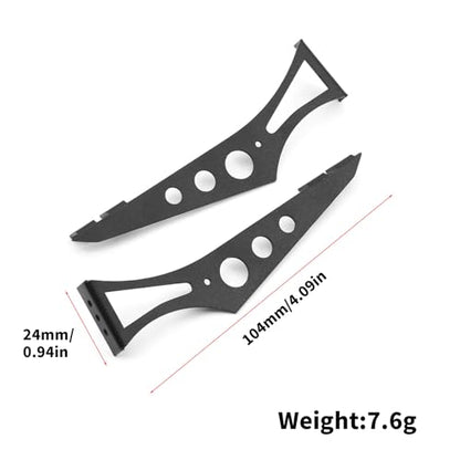 RC Metal Tail Wing Rally Car Rear Spoiler for 1/10 RC TT02 XV01 HSP94123 PTG2 Universal Upgrade Parts