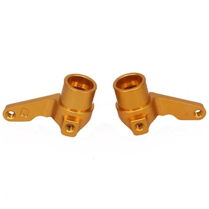 Steering Knuckle Models For Kyosho For Optima 4Wd RCAWD 1/10 2PCS Alloy Steering Hub Carrier Blocks Arm Rc Model Car For Buggy Off-Road Parts(Yellow) - color: Yellow