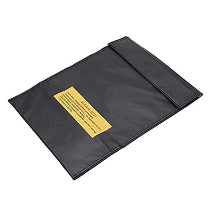 Explosion Proof Bag, Fireproof, Fireproof Storage, Heat Resistant, for Lithium Battery Charging, for Drone Battery and Various Aircraft Batteries (Black) - size: Black