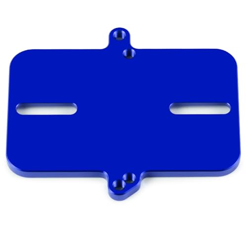 Electronic Mount Plate ESC Receiver Tray for Tra-xxas Mini Maxx | 4WD RTR Brushless Monster Truck 1/16 RC Car Upgrades Aluminum Blue - color: Blue