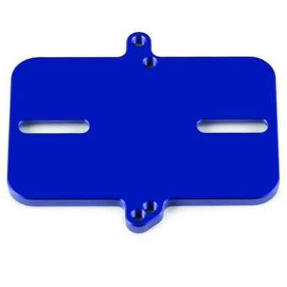 Electronic Mount Plate ESC Receiver Tray for Tra-xxas Mini Maxx | 4WD RTR Brushless Monster Truck 1/16 RC Car Upgrades Aluminum Blue - color: Blue