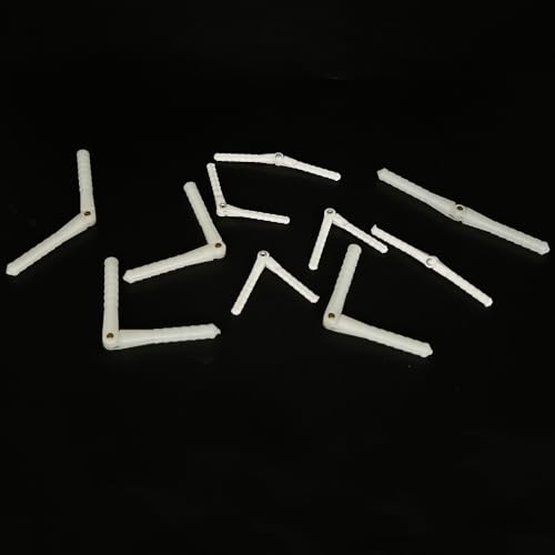 10PCS RC Airplane Plastic Pin Hinge for RC Plane Helicopter Aircraft DIY Model Plane Fix Wing Parts (2.5x48mm/4.5x67mm) - style: 2.5x48mm/4.5x67mm