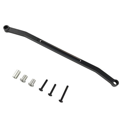 Steering Tie Rod & Drag Link for Losi 1/18 Mini LMT 4X4 Truck (Black) | Aluminum,Monster Truck,Steering Link Set,Upgrade Parts,LOS211051 Compatible,LOS01026 Compatible,CNC Machined,High Strength - color: Black